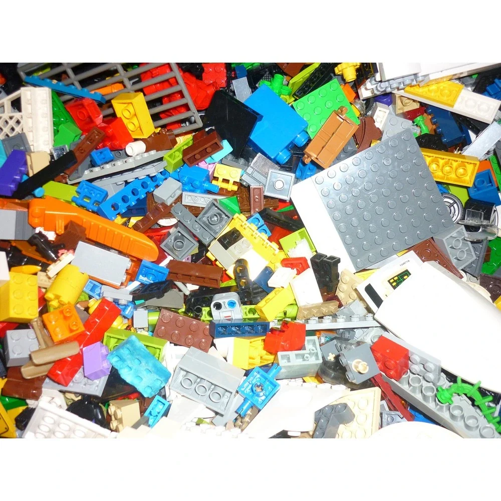 LEGO Bulk Mixed Lot‎ Bricks Plates Wheels Gears Technic Space City Assorted 5lb
